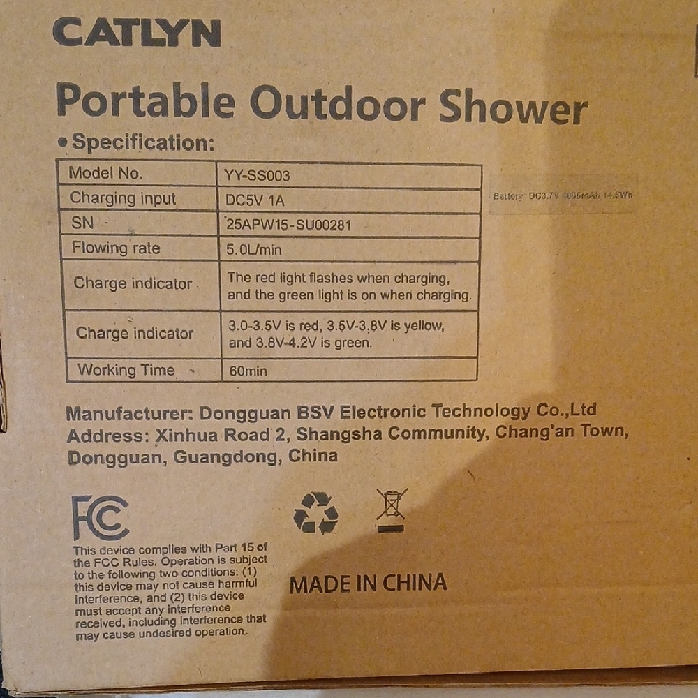 Portable Shower System - Picture 2 of 14